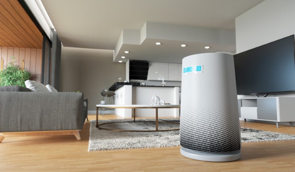 air purifier in living room